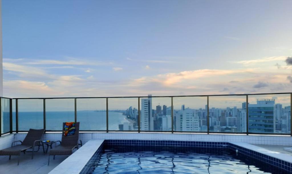 Apartamento Beira Mar Com 2 Quartos เฮซิเฟ ภายนอก รูปภาพ